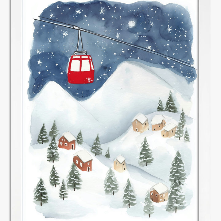 Märchenhafte Berg-Poster