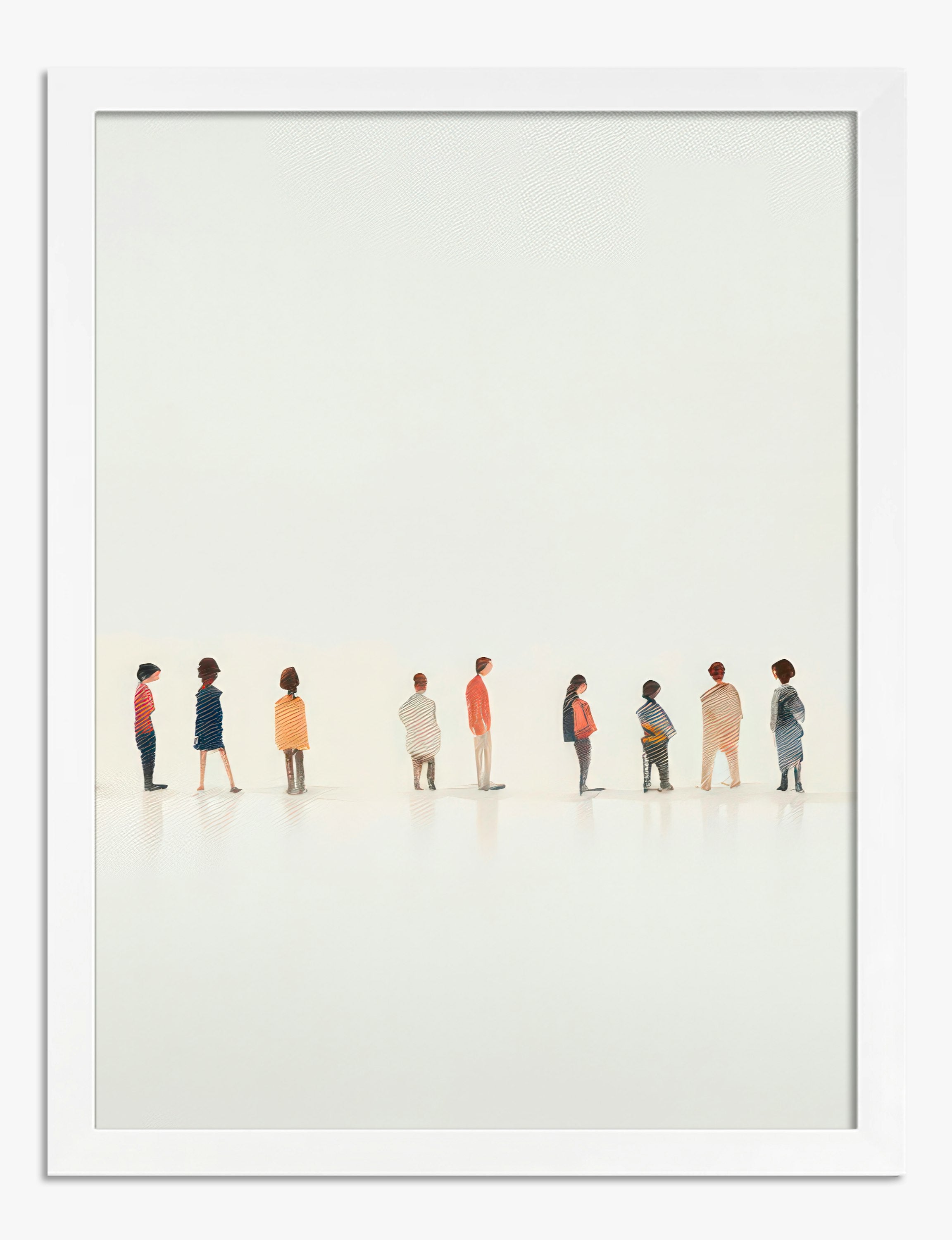 Lámina de figuras minimalistas en fila – Fab