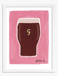 Vitamin G Pint Pop Art Print White
