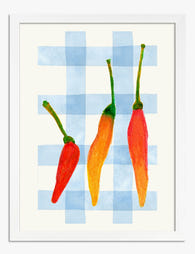 Spicy Palette Art Print - White