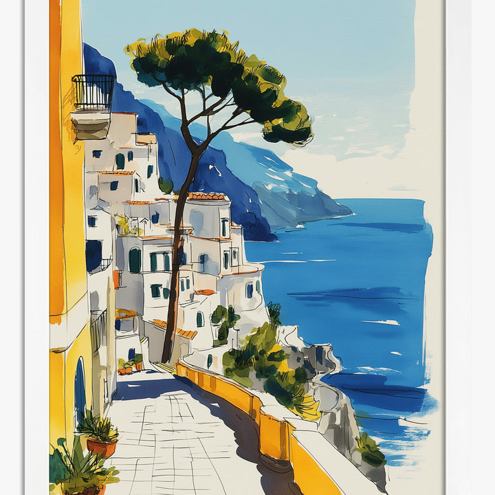 Amalfi Coast Impressionism Art Prints