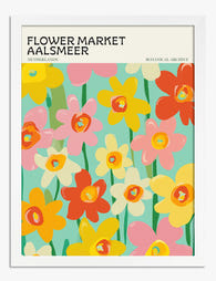 Aalsmeer Bloom Festival Art Print White