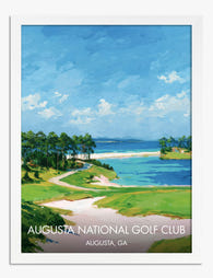 Augusta National Serenity Art Print - White