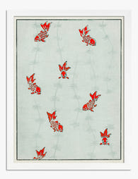 Goldfish Harmony by Shin Bijutsukai Art Print White
