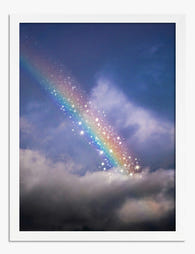 Sparkle After the Storm Art Print - White