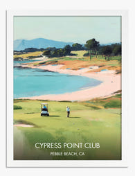 Cypress Point Serenity Art Print - White