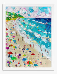 Coastal Bliss Art Print - White