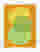 Citrus Glow Shapes Art Print - White