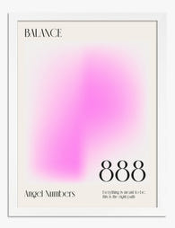 Balance Aura 888 Art Print - White