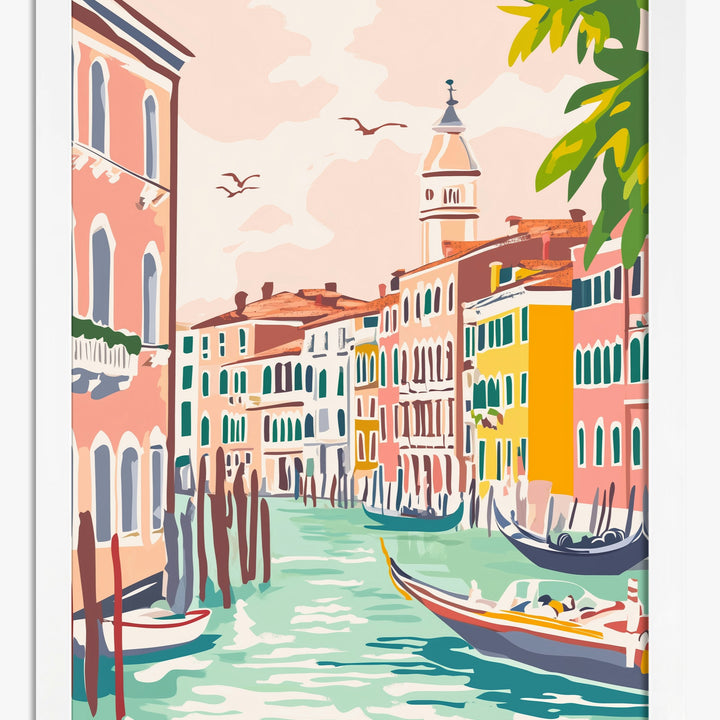 Flat Design Cityscape Art Prints