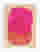 Pink & Orange Overlap Art Print - White