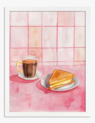 Morning Rituals Art Print - White