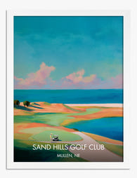 Sand Hills Serenity Art Print - White