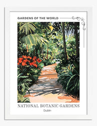 Dublins Lush Pathway Art Print - White