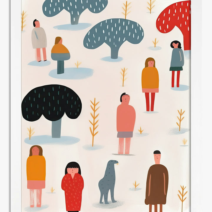 Verspielte Baum-Poster