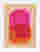 Pink & Orange Pop Shapes Art Print - White