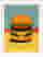 Playful Burger Delight Art Print White