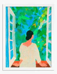 Morning View Serenity Art Print White