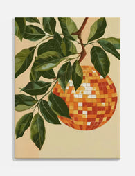 Orange Disco Tree Canvas Print Canvas