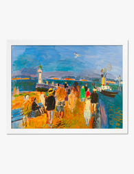 Honfleur Pier by Raoul Dufy Art Print White