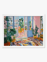 Matisse Inspired Sunroom Art Print White