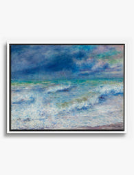 Renoir Seascape Serenity Canvas Print White