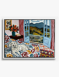 Matisse Inspired Cozy Retreat Canvas Print White