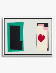 Heart & Shapes by Matisse Canvas Print White