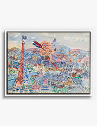 Paris Panorama by Raoul Dufy Canvas Print White