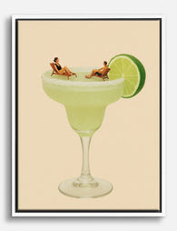 Margarita Daydream Canvas Print White