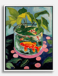 Matisse Goldfish Bowl Canvas Print White
