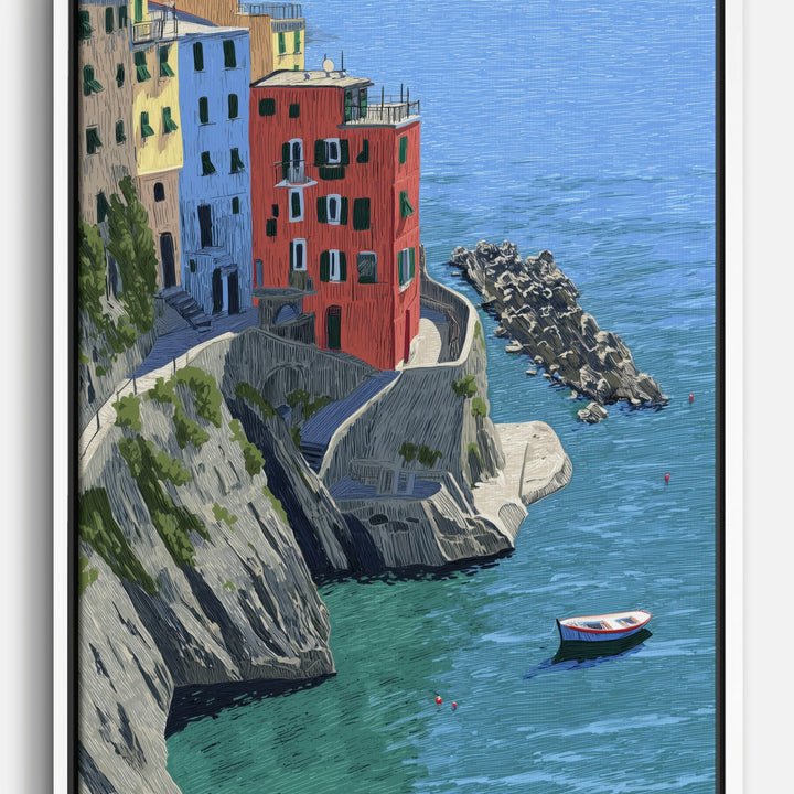 Coastal Village Canvas Prints