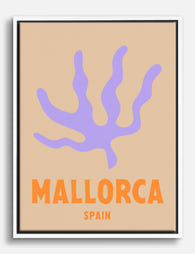 Mallorca Coastal Vibes Canvas Print White