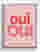 Oui Oui Bold Typography Canvas Print White