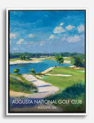 Augusta National Serenity Canvas Print - White