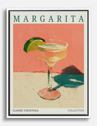 Margarita Cocktail Vibes Canvas Print - White