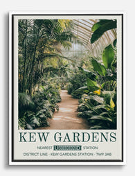 Kew Gardens Escape Canvas Print White