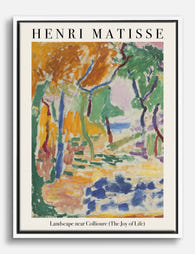 Matisse Landscape Joy of Life Canvas Print White