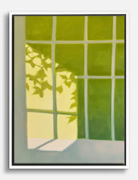 Sunlit Window Serenity Canvas Print White