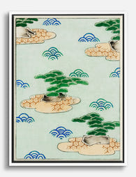 Tranquil Pines by Shin Bijutsukai Canvas Print White