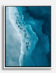Arctic Journey Canvas Print - White