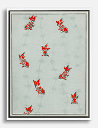 Red Goldfish by Shin Bijutsukai Canvas Print White