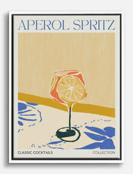 Aperol Spritz Citrus Glow Canvas Print - White
