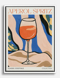 Aperol Spritz Vibes Canvas Print - White