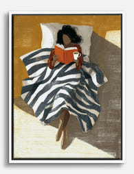 Cozy Morning Ritual Canvas Print White