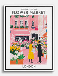 Matisse Style London Flora Canvas Print White