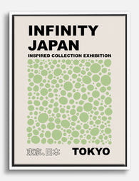 Infinity Dots by Kusama Canvas Print White