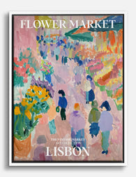 Lisbon Flower Market by Matisse Canvas Print White