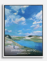 Shinnecock Hills Serenity Canvas Print - White