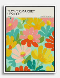 Seville Bloom Canvas Print - White